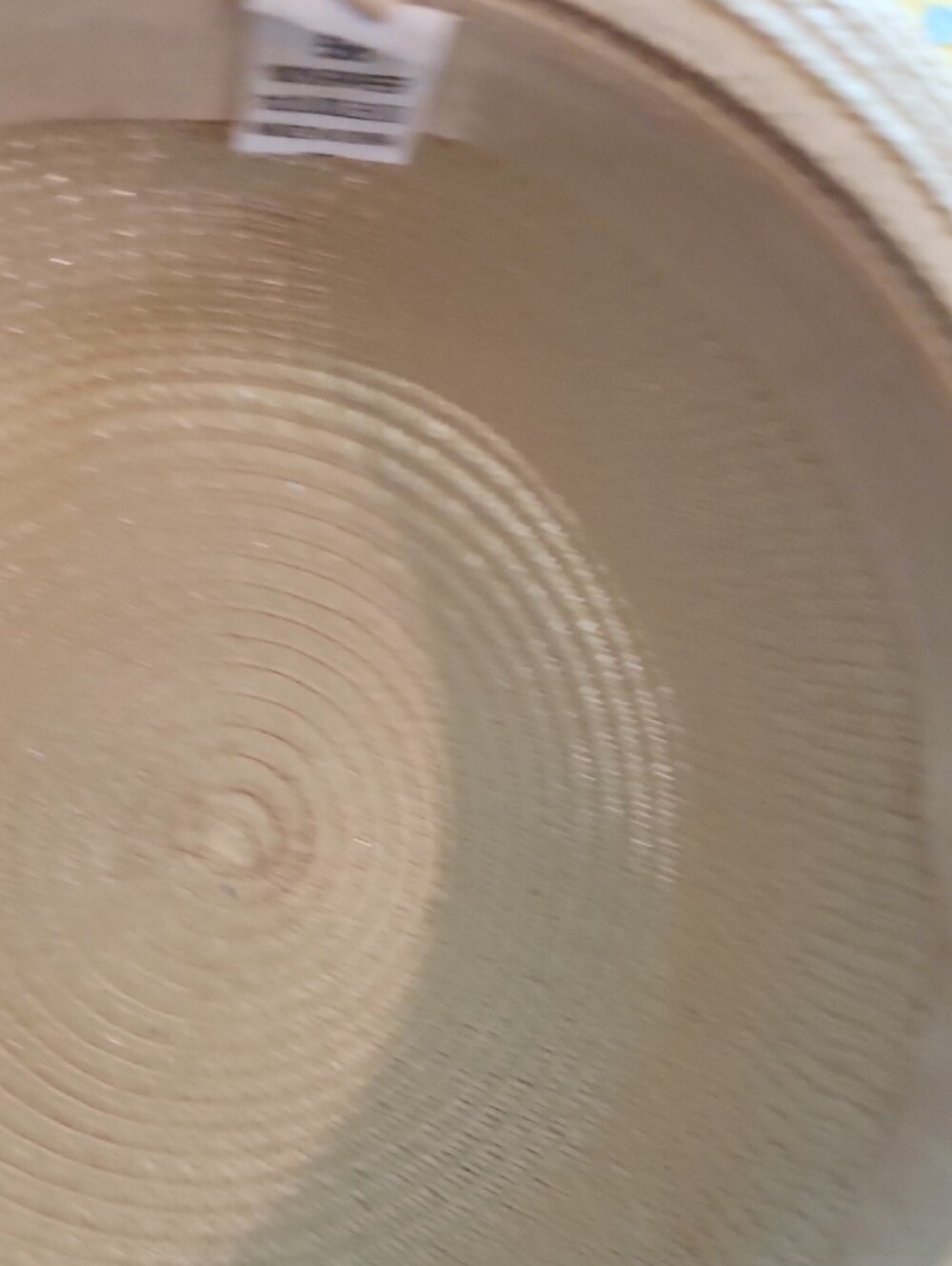 Straw Sun Hat with Gold Chain Link Band. Beige - Picture 9 of 9